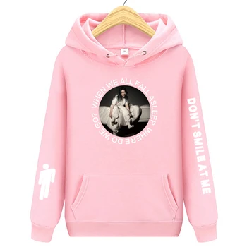 

Autumn Winter Billie Eilish Hoodie Men Black Cotton Hoodie Couple Billie Eilish Sweatshirt Simple Keep Warm Women/men Hoodie