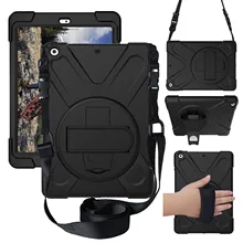 Чехол для планшета iPad Air 1 A1474 A1475 A1476, безопасный противоударный сверхмощный вращающийся ручной ремень/подставка+ плечевой ремень