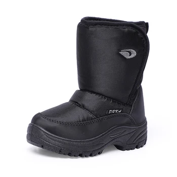 

Winter Boots for Children Adults Black Water-resistant Rubber Boots Size24-46 Family Shoes Platform Short Boots Casual Botas