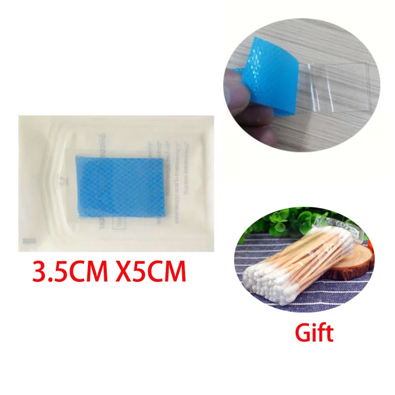 3.5Cmx5CM Силиконовый гель для удаления акне травматологический келиоидный ожоговый рубец для кожи RepairScar Reapir лист терапия патч для цезареза секции хирургии - Цвет: 3.5Cmx5CM