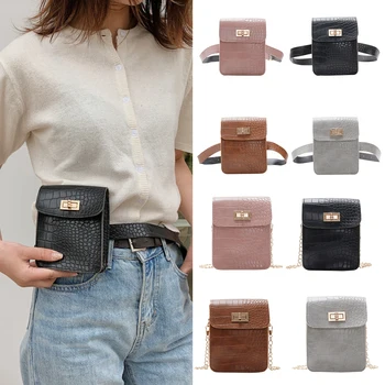 

Stone Pattern Leather Women Fanny Waist Pack Shoulder Bag Bum Phone Pouch