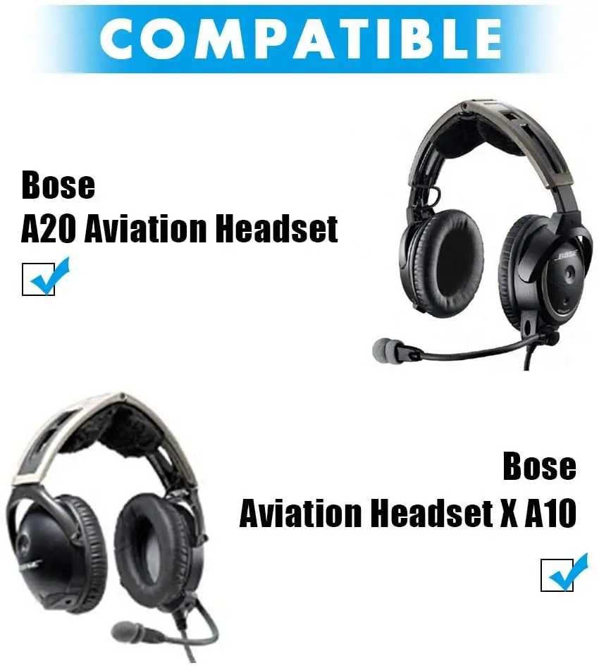 航空機Bose 有線ヘッドセット マイク付き ボーズ、航空機のパイロット用ノイズキャンセルヘッドフォン