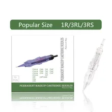 Горячая микро-иглы Перманентный макияж картриджи татуировки иголки для бровей губ волос инсульт макияж ручка татуировки машины инструменты