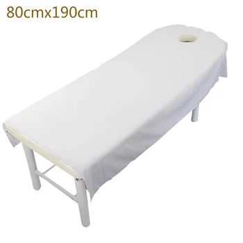 

1Pcs Cosmetic Salon Sheets SPA Massage Treatment Bed Table Cover Sheets with Hole Washable Microfiber Home Bed Sheet Couch