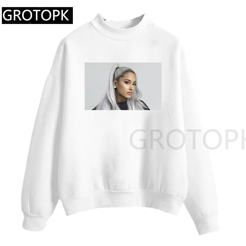 Ariana Grande женский свитер уличная женская одежда Harajuku Топ популярная графическая футболка белый розовый толстовка
