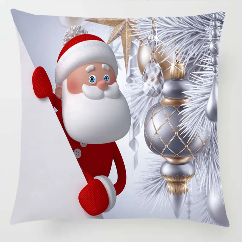 Merry ChristmasTree Ornaments Pillowcase Xmas Decor for Home Decor for Christmas Happy New Year Santa Claus Snowman