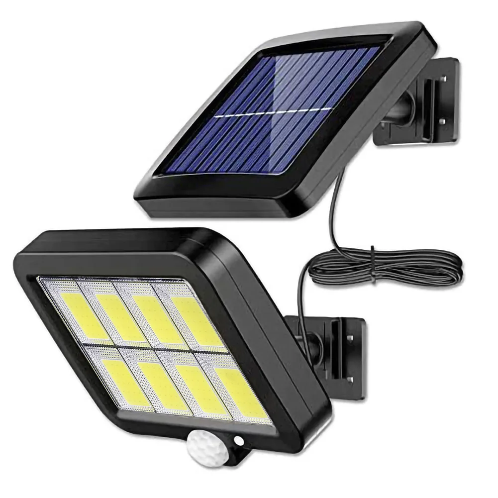Garaje. Farola Solar 160LEDs con Sensor de Movimiento Patio Camino Foco de Luz Impermeable IP65 para Jardín Lámpara Solar LED para Exteriores 