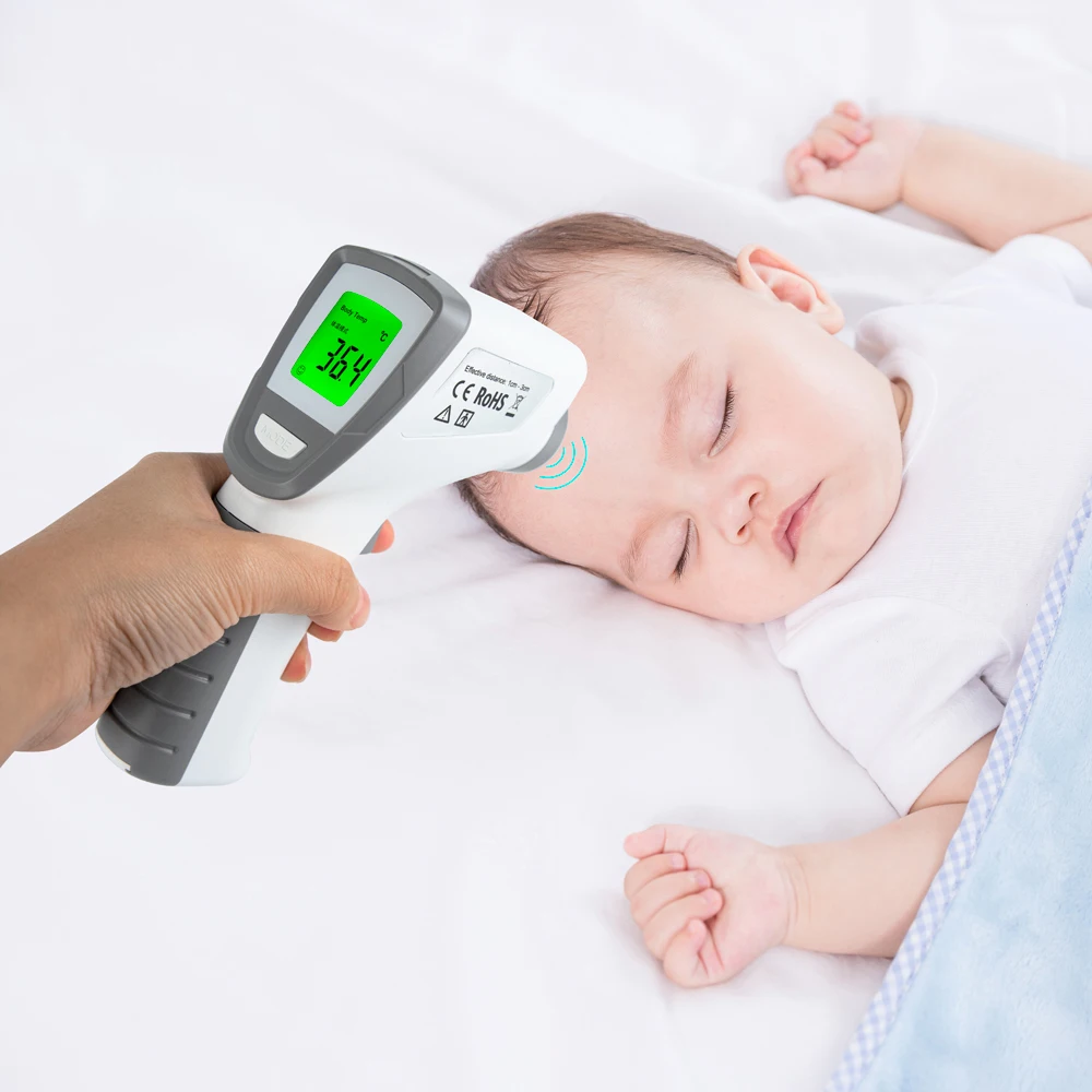 

Forehead Non Contact Digital Infrared Thermometer Body Temperature Muti-fuction Fever Measurement Tool Gun for Baby Adult
