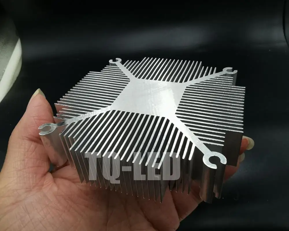 30W 40W 50W High Power Led Aluminum Radiator 90mm Heatsink