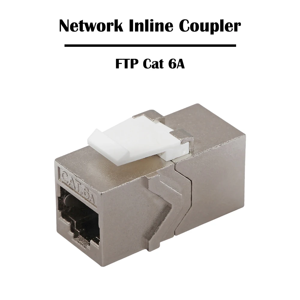 20 штук STP/FTP Cat 6A проходной сеть женский Famale Keystone разъем Ethernet RJ 45 Порты и разъёмы для