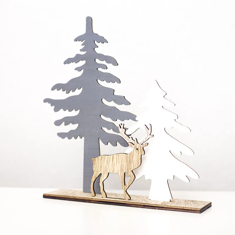 

Creative Christmas Decoration 3D Tabletop Home Ornament Xmas Tree Display Decors Accessories