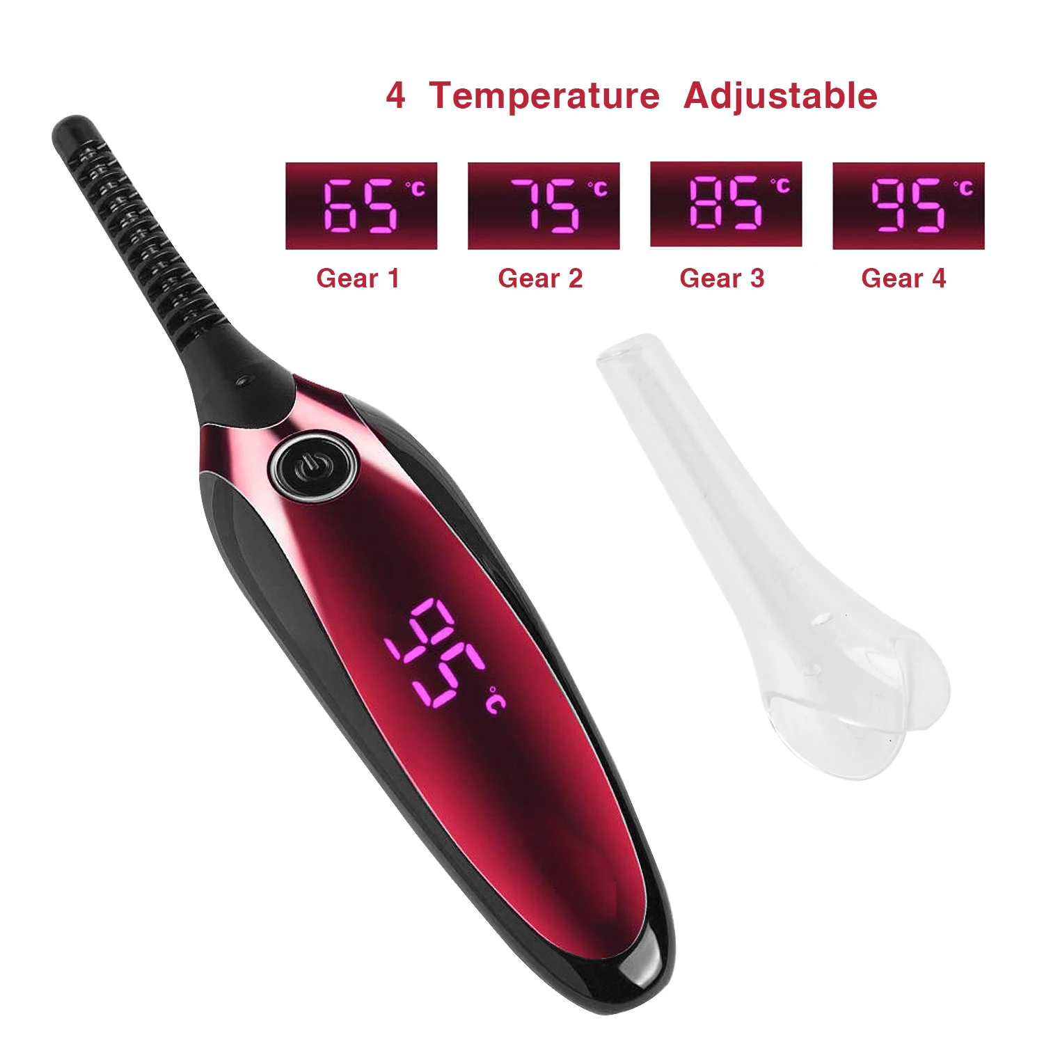 Electric Eyelash Curler Portable Rechargeable Heated Curling Longer Thicker Eye Lash Enhancer Makeup Tool | Красота и здоровье