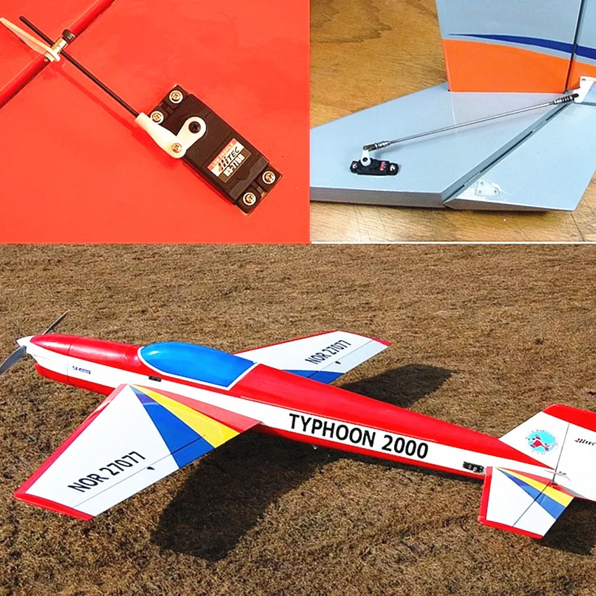 Фото Тонкий Аналоговый сервопривод HiTec HS-77BB с высоким крутящим моментом для радиоуправляемых автомобилей/подводных лодок/грузовиков/самолетов класса 120/самолетов с задним ходом №3