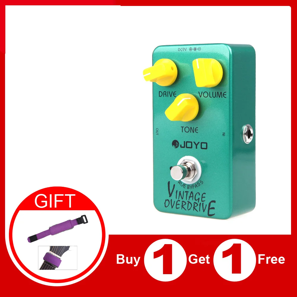 Joyo JF-01 винтажная педаль для гитарного эффекта овердрайв гитарная педаль эффект истинный обход гитарные части Аксессуары