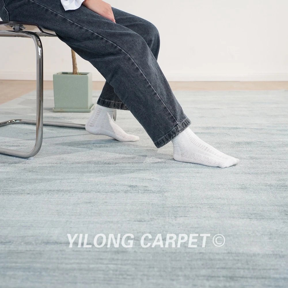 Рисунок 4 - 200x300 см синий шерстяной шелковый