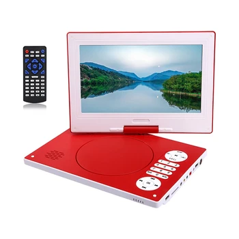 

HD 10.1 Inch Home Car Bluetooth DVD Player Portable VCD CD Game Player Rechargeable Battery Mini Swivel Sn-US Plug