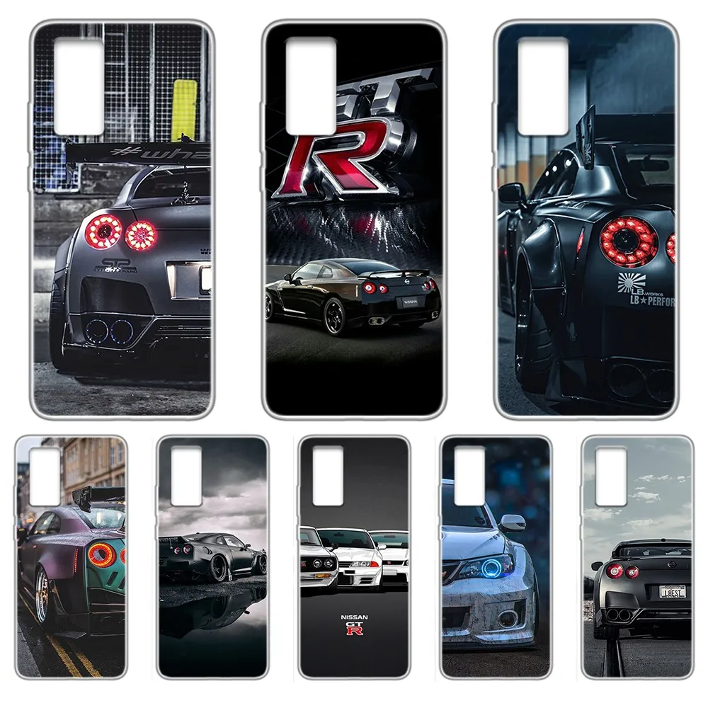 GTR крутой автомобильный чехол JDM pretty Прозрачный для телефона HUAWEI Nine 5t p 8 9 10 p20 P30 p40 P