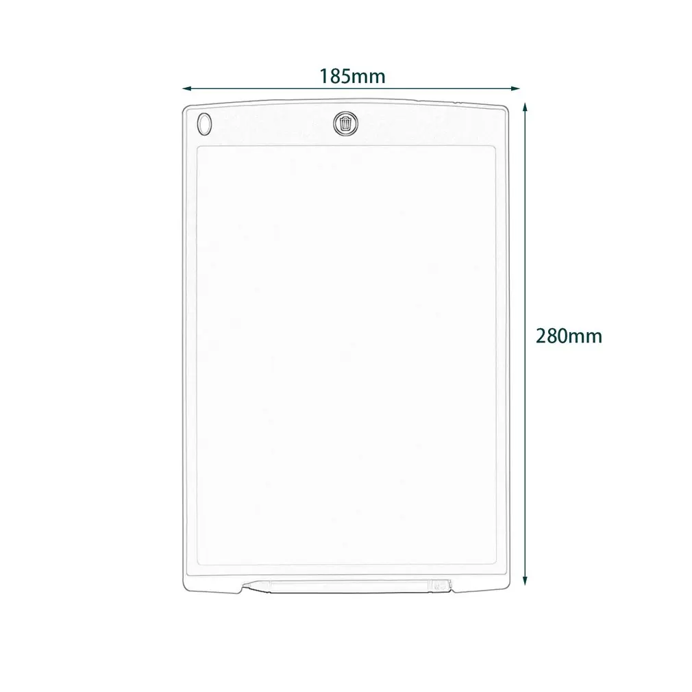 1" lcd письмо и рисование стол почерк доска объявлений безбумажный перезаписываемый планшет электронный блокнот для бизнеса офиса
