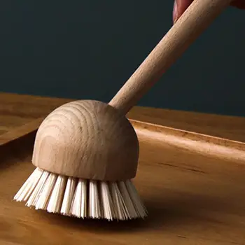 

Wooden Pan Pot Brush Long Handle Dish Bowl Washing Cleaning Brush Household Kitchen Cleaning Brush Tool Washing Utensils