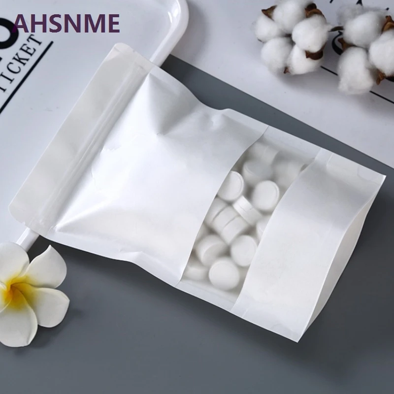 AHSNME 100PCS/LOT Mini Portable Face Care Cotton Compressed Towel For Outdoor Travel Health Sports Fishing BBQ Towel 2