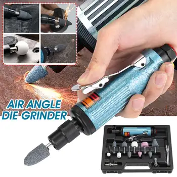 

1/4 Air Angle Die Grinder Pneumatic Grinding Machine Mini Poratble Tools Cut Off Polisher Mill Engraving Tools Set New
