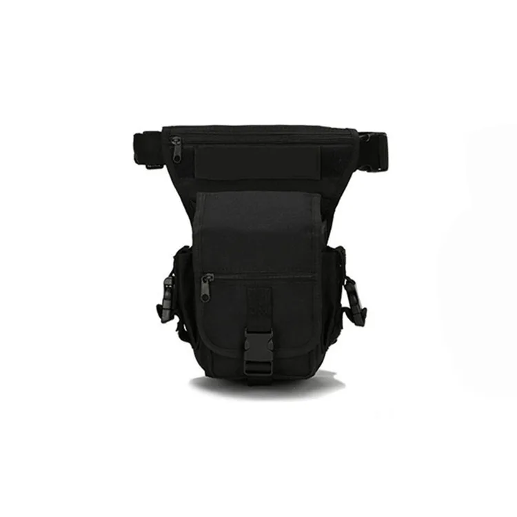 Водонепроницаемая нейлоновая тактическая сумка для ног Molle система охотничьего инструмента поясная сумка для мужчин и женщин военная техника - Цвет: Черный цвет
