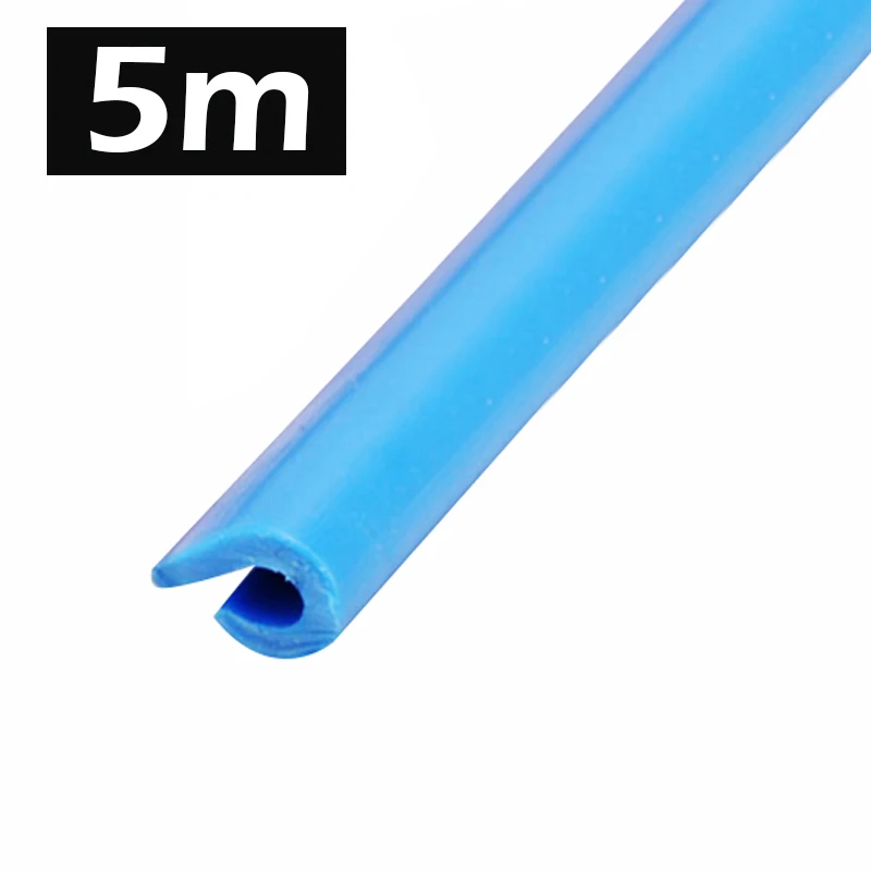 Blue 5m 5 м/10 м уплотнение для автомобильной двери полосатая наклейка уплотнитель резиновые уплотнители звука для изоляции, блокирования автомобили аксессуары для интерьера - Цвет: Blue 5m