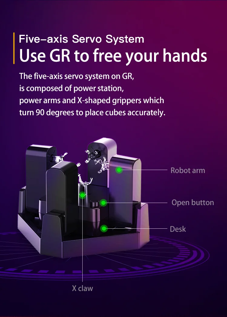 Робот Gan и Gan356i 3x3x3 Magic speed Cube станция приложение GAN 356 i магниты онлайн соревнования GAN356 i головоломка Cubo Magico Gans - Цвет: Gan ROBOT