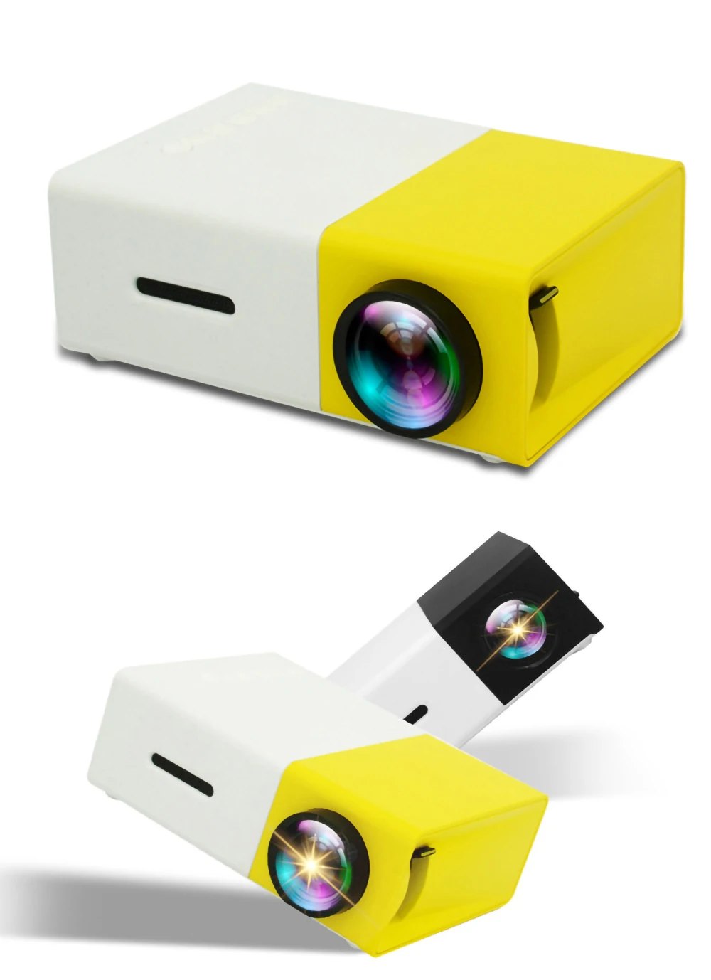 LEJIADA YG300 Pro LED Mini Projector 480x272 Pixels Supports 1080P HDMI USB Audio Portable Home Media Video Player