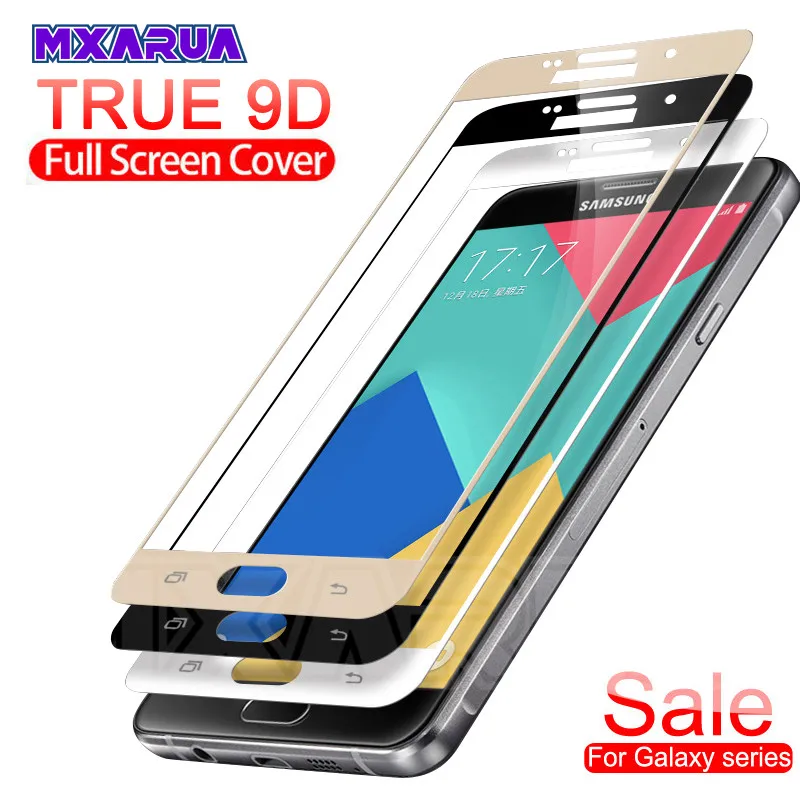 

9D Protective Glass on the For Samsung Galaxy S7 J3 J5 J7 A3 A5 A7 2016 2017 Tempered Screen Protector Glass Protection Film