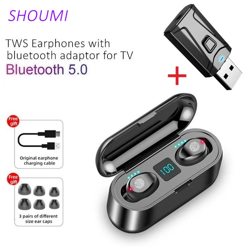 Беспроводные TWS-наушники F9-2 Bluetooth-наушники-вкладыши водонепроницаемая