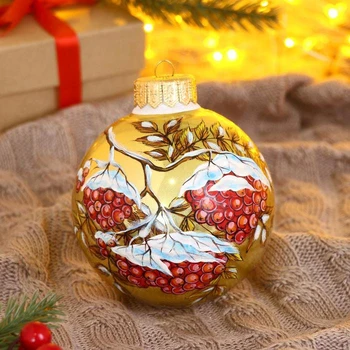 

Ball with hand-painted 100 mm "Winter mountain ash" 5182795