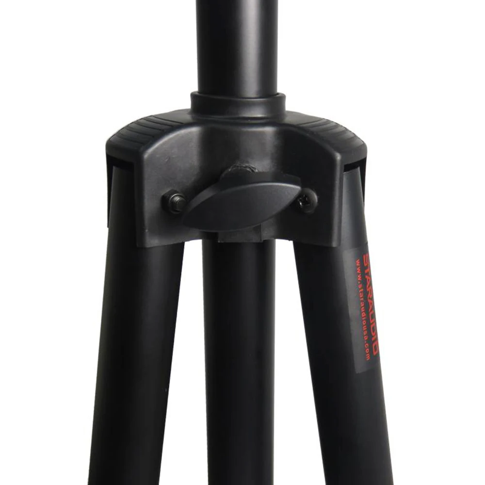 black universal speaker stand mount holder heavy duty tripod wadjustable height from 40” to 71” and 35mm compatible insert