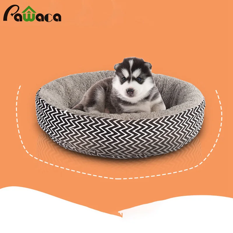 cheap Cartoon Print Pet Sofa Beds Waterproof Kennel Bottom Soft Fleece Warm Cat Bed House Bite Resistance Dog Mat Winter Warm pet nest