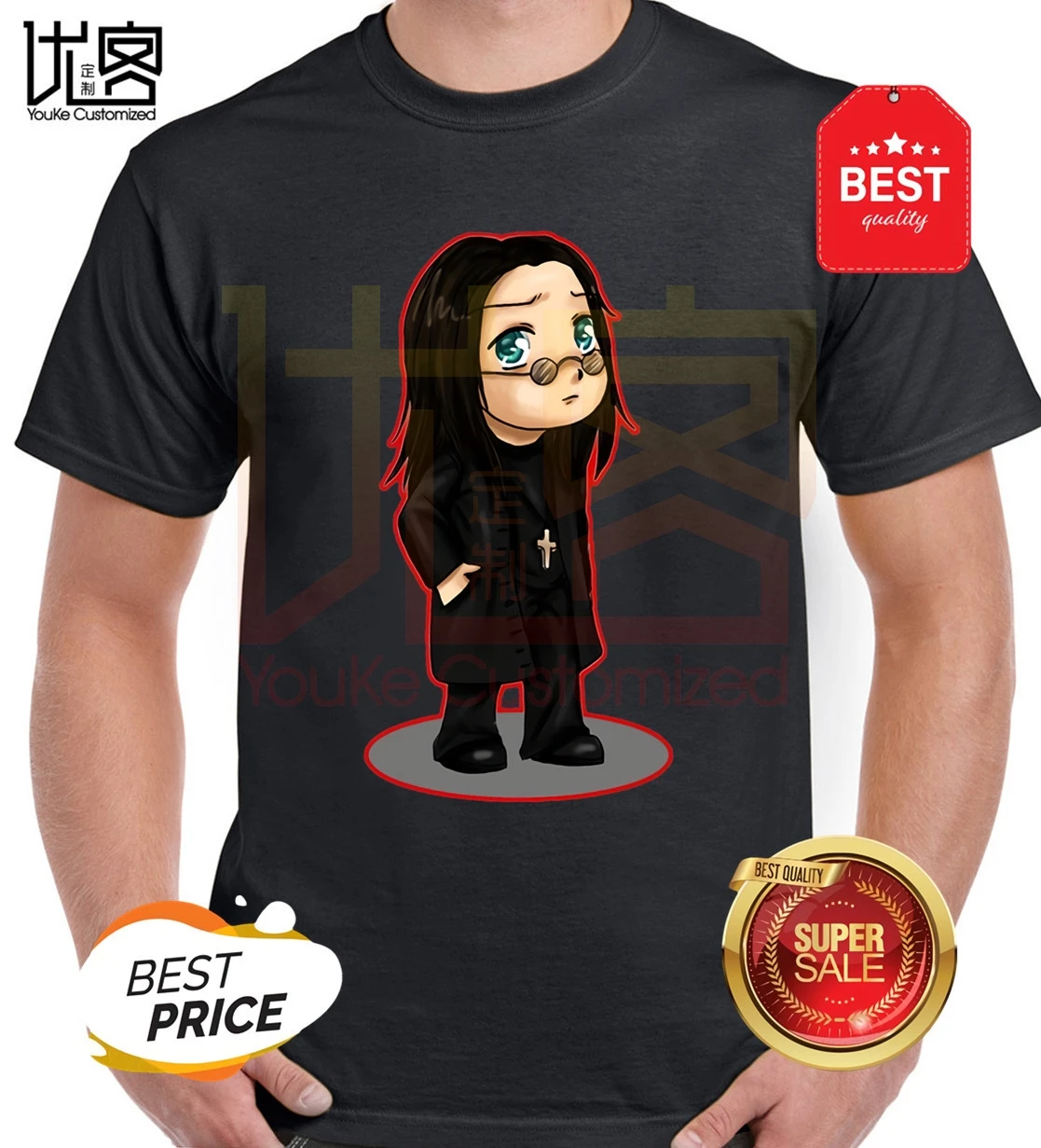 Футболка Ozzy Осборна для парней новинка уникальная одежда домашняя обычная