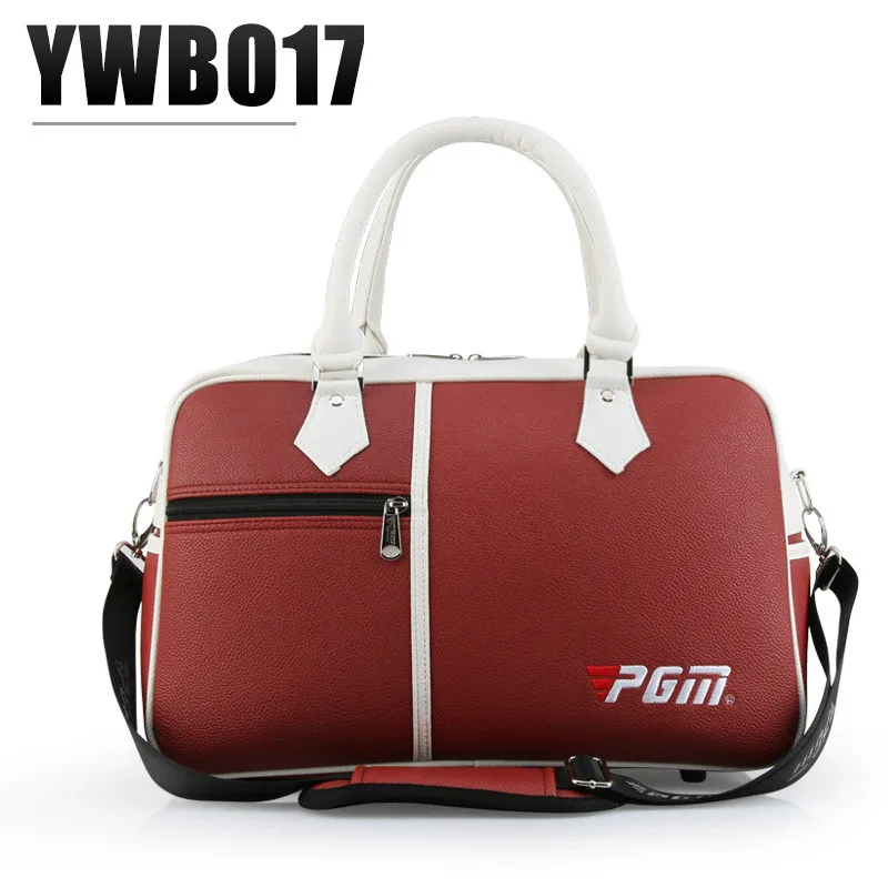 PGM Golf Bag Portable Large Capacity Lady Golf Clothes Bag Litchi Pu Bag Put Shoes Clothes YWB017