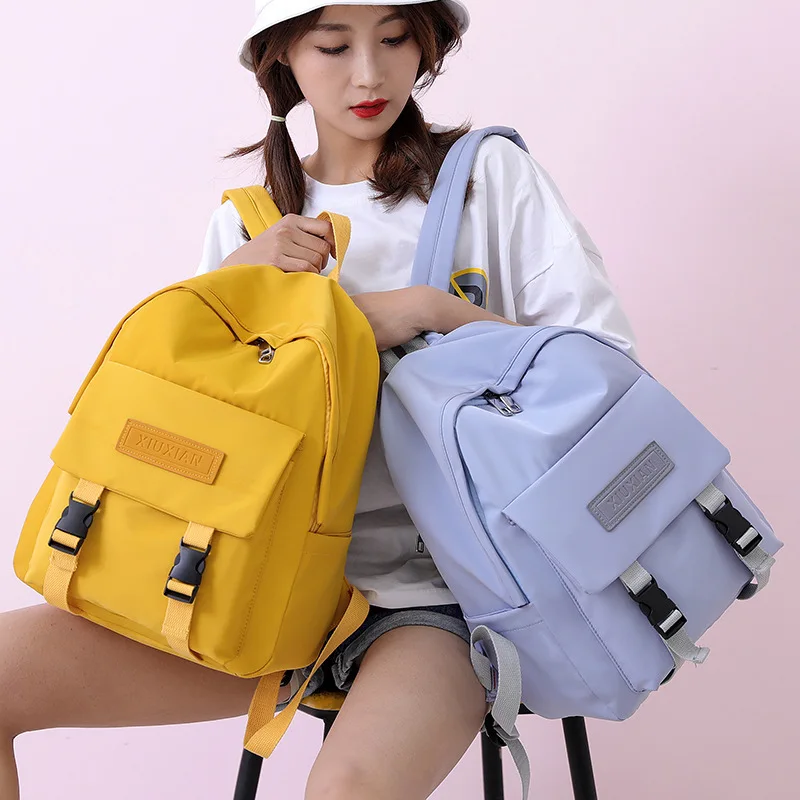 

Summer Korean version of nylon shoulder bag campus high school students small fresh candy backpack outdoor trend bags