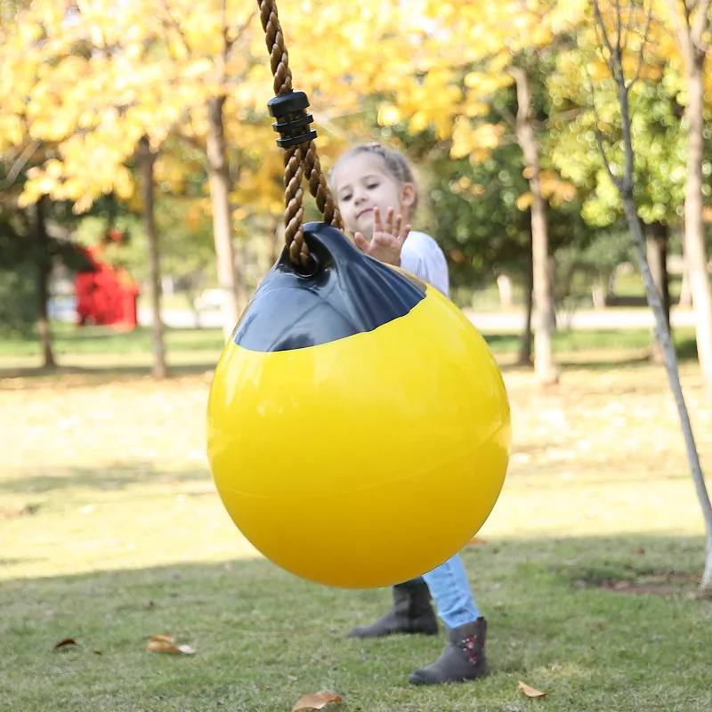 Kids Outdoor Funny Toys Garden Swing Ball 38cm Swing Ball with Thick Rope Kindergarten Playground Children Adults Gym Swing 2