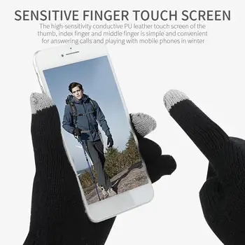 

Knitted Heating Gloves Winter Gloves Battery Powered Sports Motocross Balck Knitting Motorbike Hunting Breathable Motorcycle