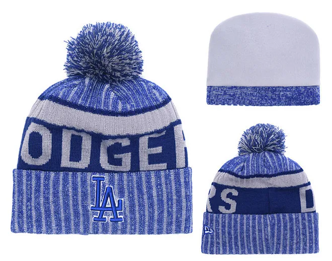 Стиль LA Dodgers Beanies модные женские зимние теплые шапки и кепки для мужчин хорошее качество шерстяная шапка Горячая Распродажа вязанная шапка для взрослых - Цвет: beanies 12