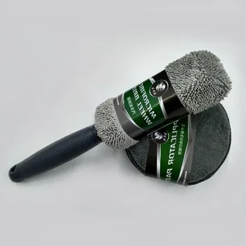 

Russia Ferderation Hotsale 9PCS Car Cleaning Kit Polishing Waxing Tool Soft External Internal Microfiber Car Accessories