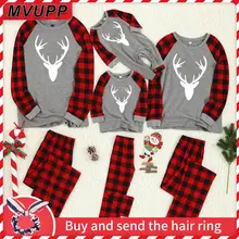 MVUPP 2019Tops christmas pajamas matching clothes for dad mom me family christmas pajamas father mother baby girl boy sweatshirt