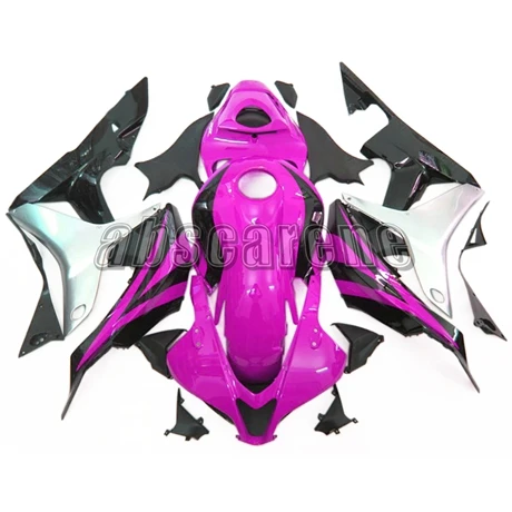 Полный обтекатели для Honda CBR600RR F5 2007 2008 CBR 600 RR F5 07 08 впрыскивание, АБС-пластик Кузов розовый черный, белый цвет шерстяной шарф, шерстяные шарфы