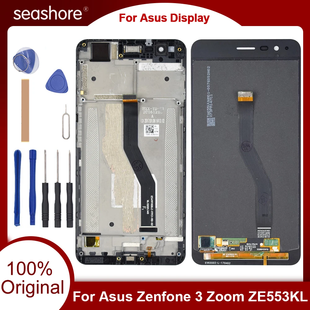 Original Display For ASUS Zenfone 3 Zoom ZE553KL Display Touch Screen For Asus ZE553KL LCD Display Digitizer Replacement Parts