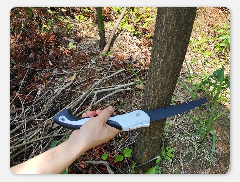 Brand Hand Fold Saw Woodworking Cutting Tools TPR Handle Collapsible Sharp SK5 Steel U-Shaped Turbine Saw