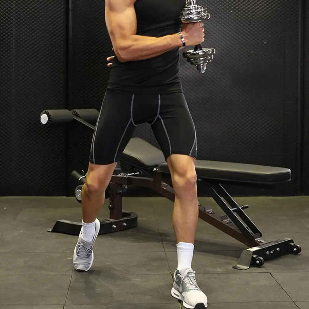Men Sports Compression Short Run Tights Quick Dry Gym Fitness Sports Leggings Running Shorts Male Underwear