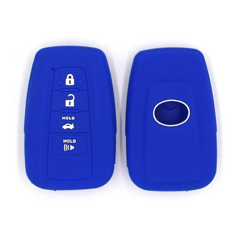 

Silicone Key Case For Toyota Camry CHR Corolla RAV4 Avalon Land Cruiser Prado Prius Remote Fob Cover 2018 2019 2020 Accessories