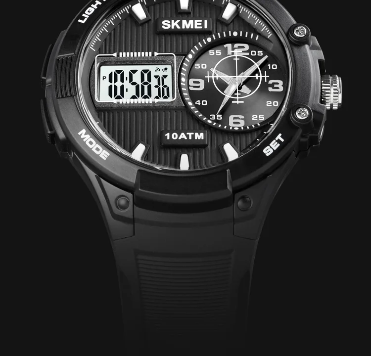 100m Waterproof Swim Sports Watches SKMEI Brand Military Men Wristwatches 3 Time Stopwatch Alarm Digital Clock Relogio Masculino