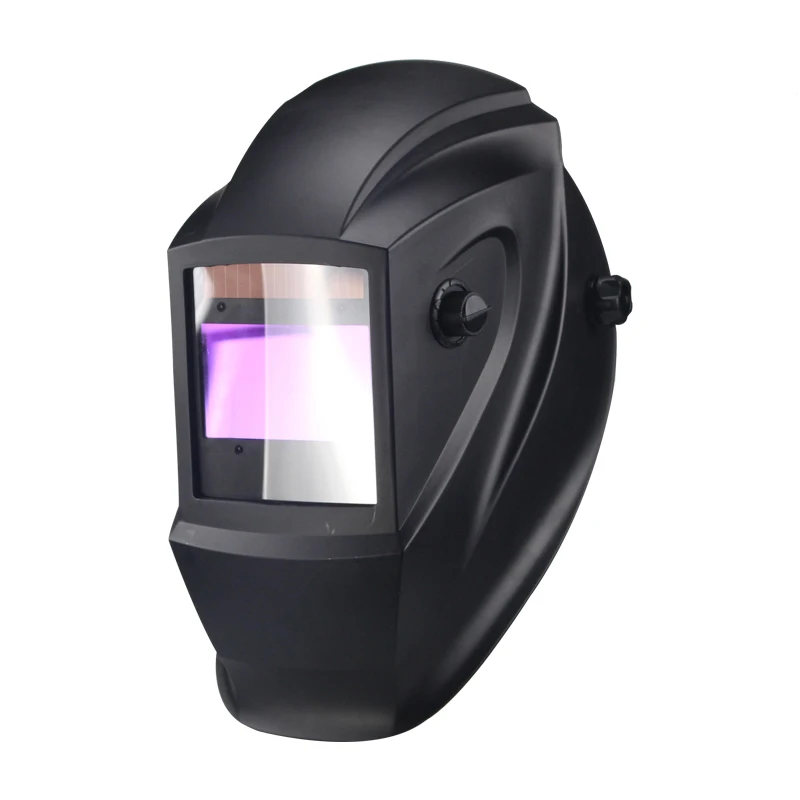 Пожарный череп большая зона обзора 4 дуги датчик Солнечная Авто Затемнение TIG MIG MMA сварочный шлем/маска для лица/Маска электросварщика/очки - Цвет: Black