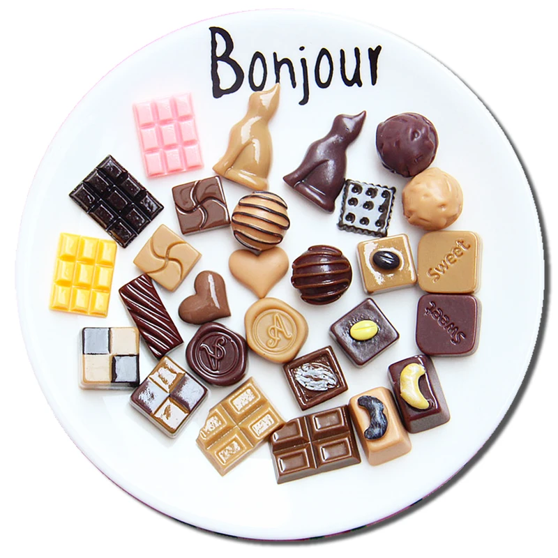 

10Pcs 3D Simulation Food Choclate Fridge Magnets DIY Cake Refrigerators Magnetic Sticker Home Decoration Decorative Magnets